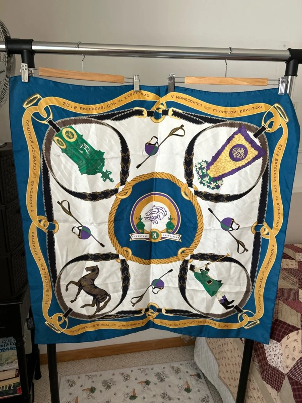 Breeders Cup Keeneland 2015 Horse Racing 100% Silk Scarf Kentucky Derby